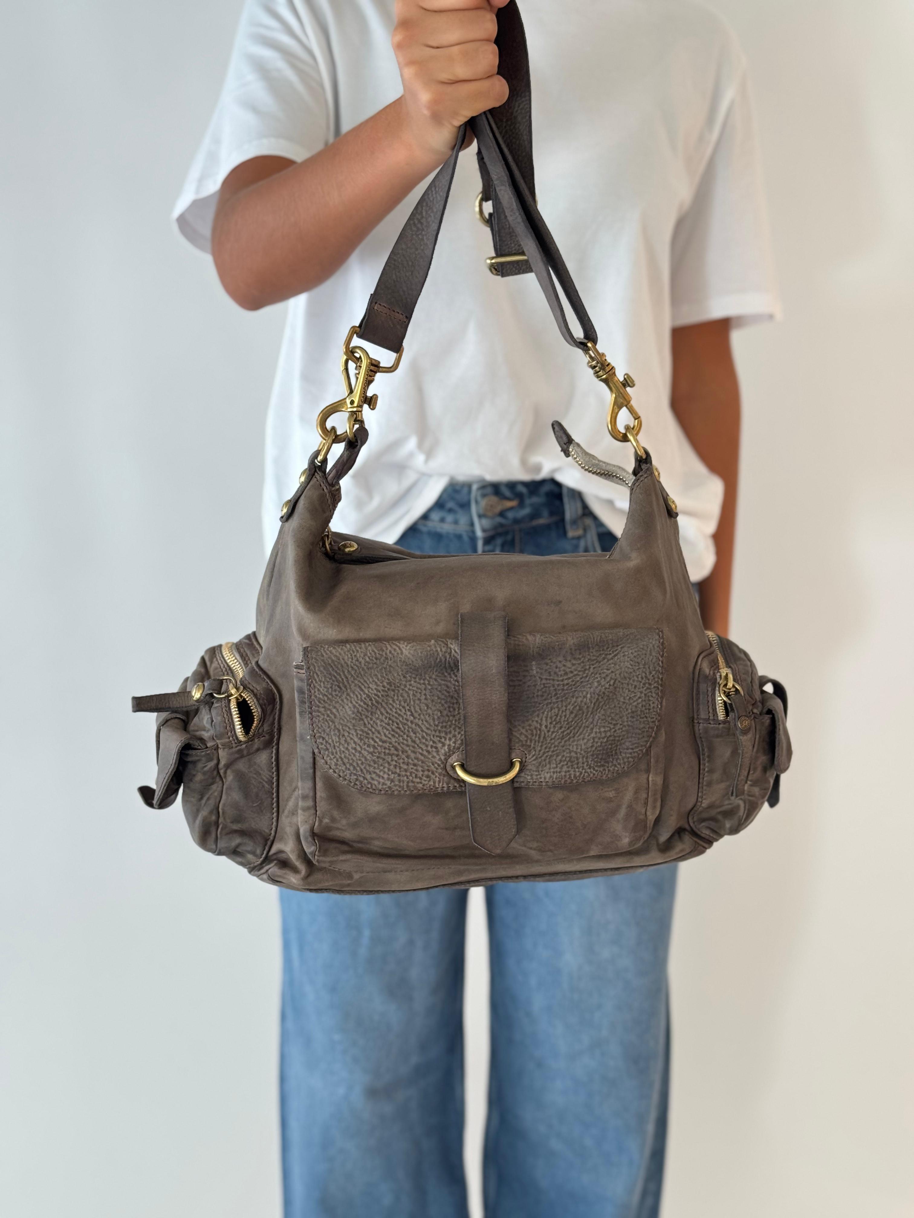 Elda shoulder bag CEMENT