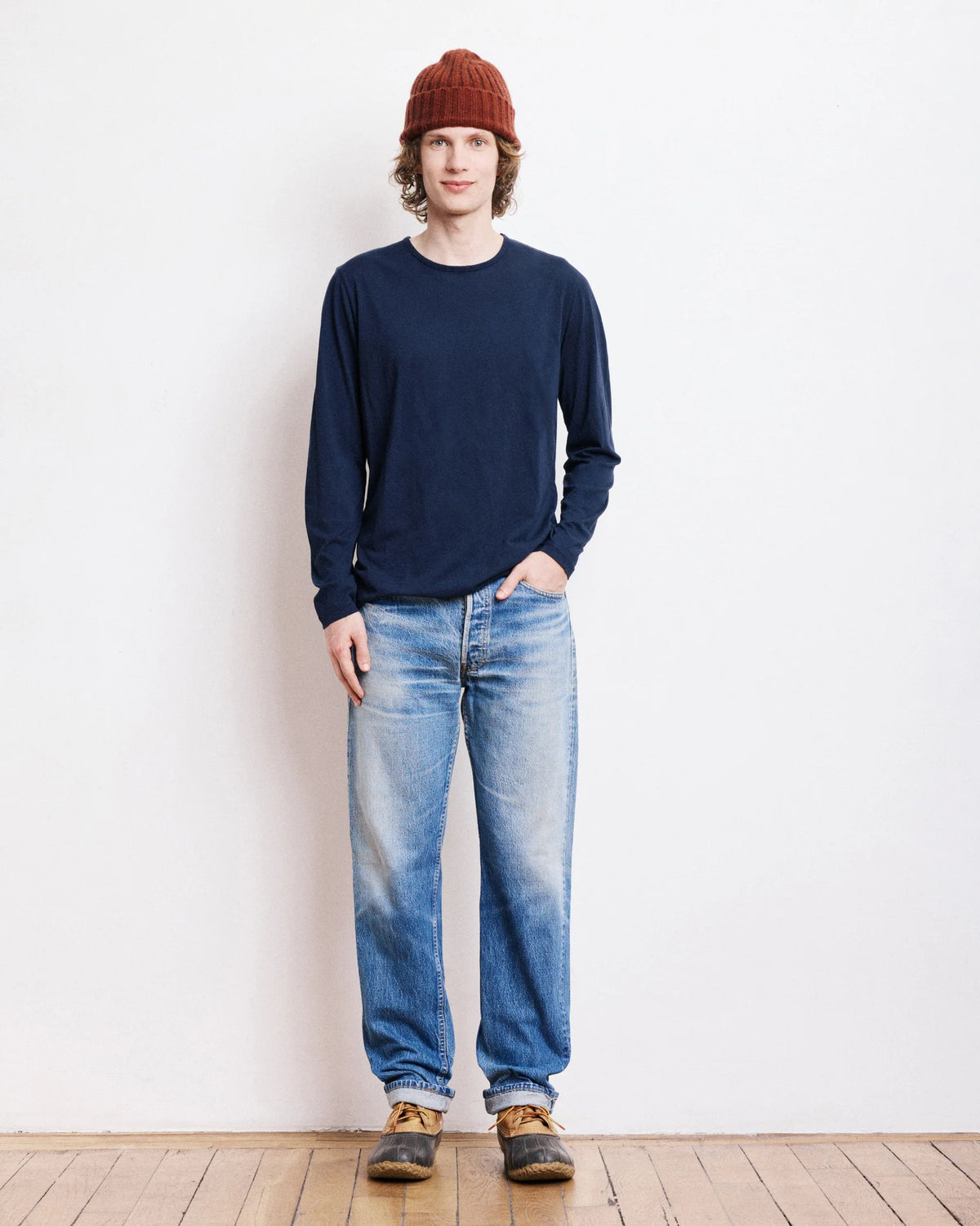 Light crew LS T-shirt NAVY