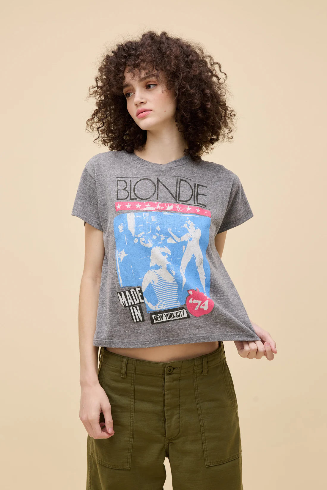 Blondie made in New York City Tee HEATHER GREY