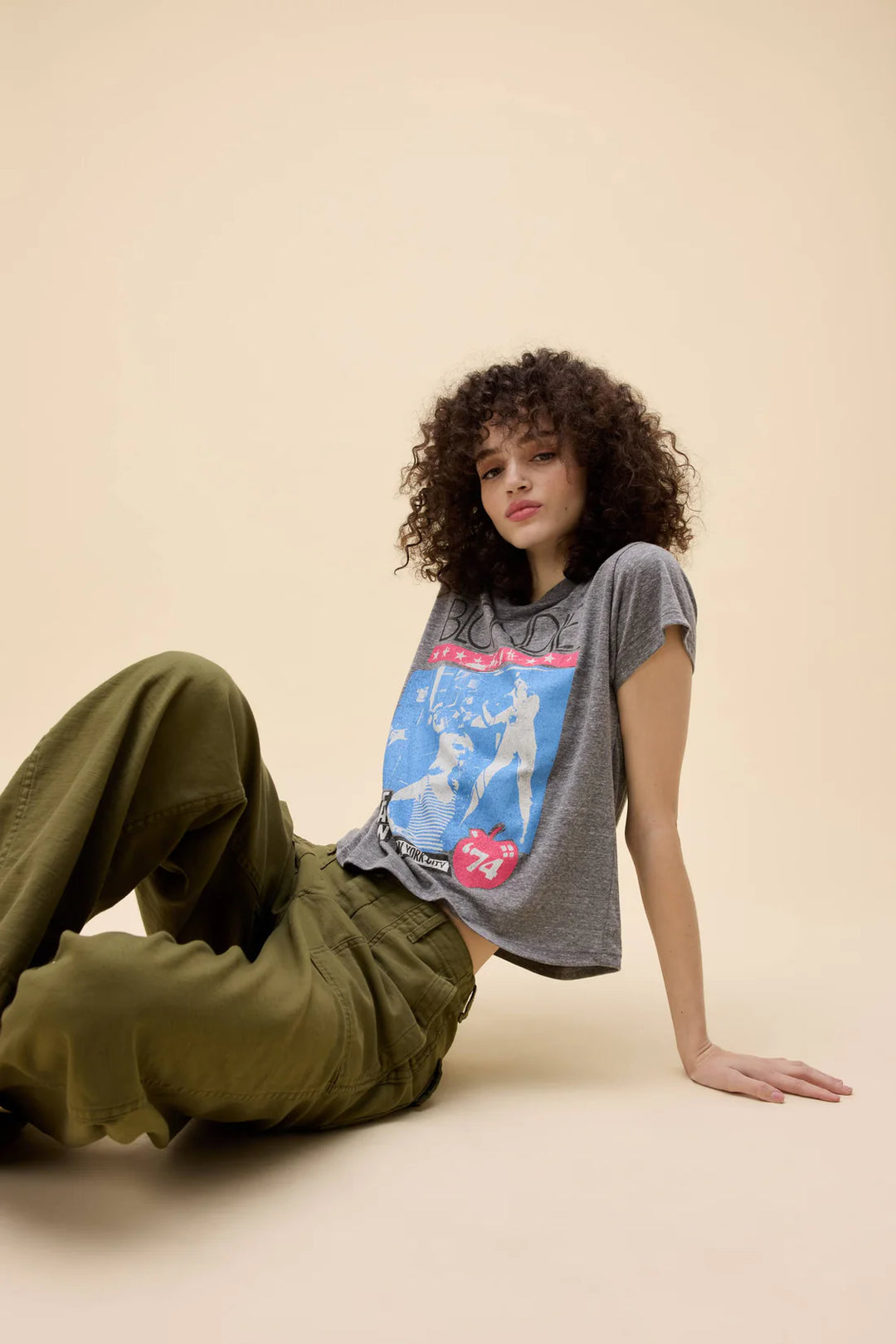 Blondie made in New York City Tee HEATHER GREY