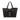 Bella shopping bag drilling+studs BLACK