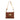 Agnese S+striped fabric COGNAC