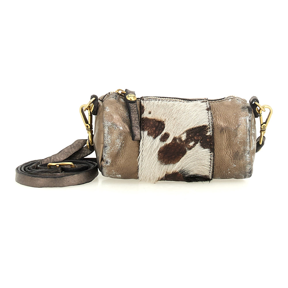 Licia shoulder bag bajo pony leathe GREY LEAD