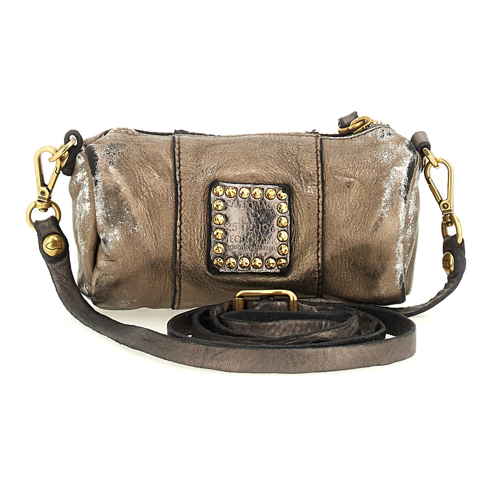 Licia shoulder bag bajo pony leathe GREY LEAD