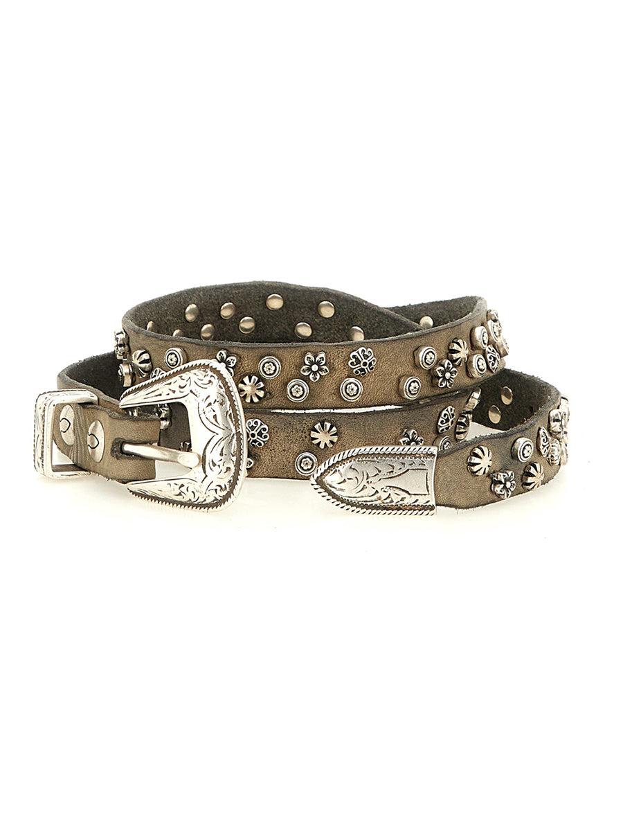 Belt+flower studs ICE