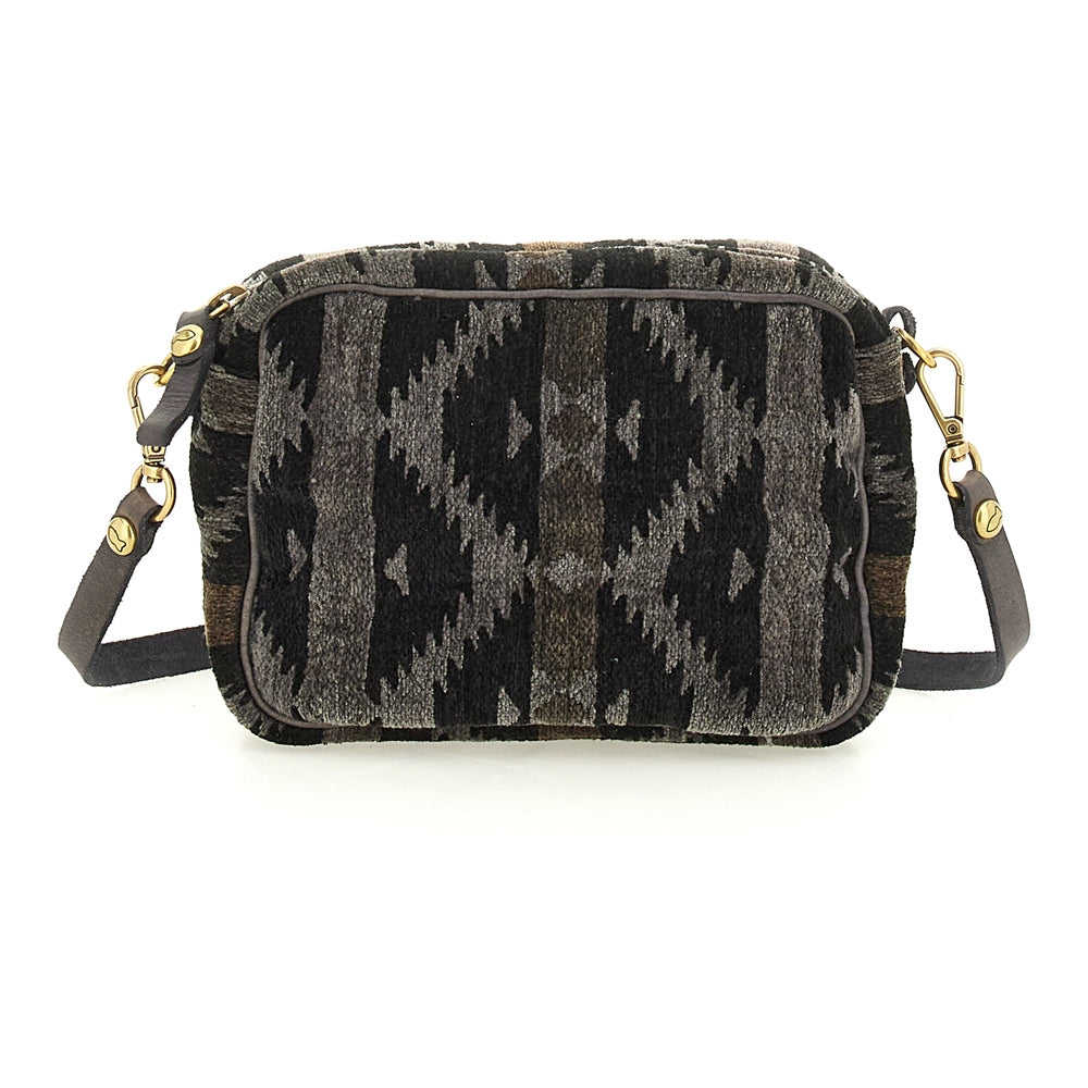 Fulvia bowling fabric+cow BLACK +D. GREY