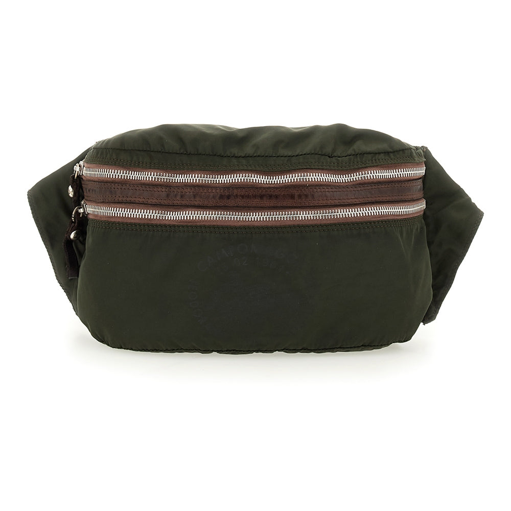 pollino waist bag nylon+print MILITARY+BROWN