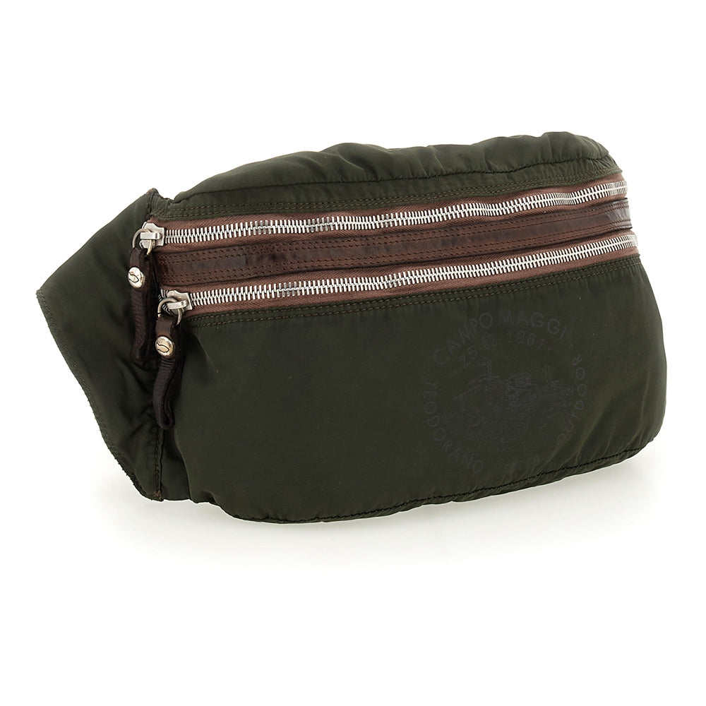 pollino waist bag nylon+print MILITARY+BROWN