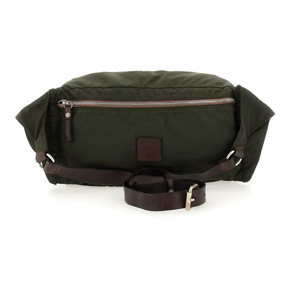 pollino waist bag nylon+print MILITARY+BROWN
