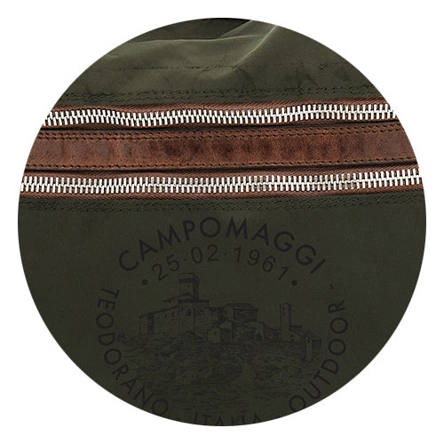 pollino waist bag nylon+print MILITARY+BROWN