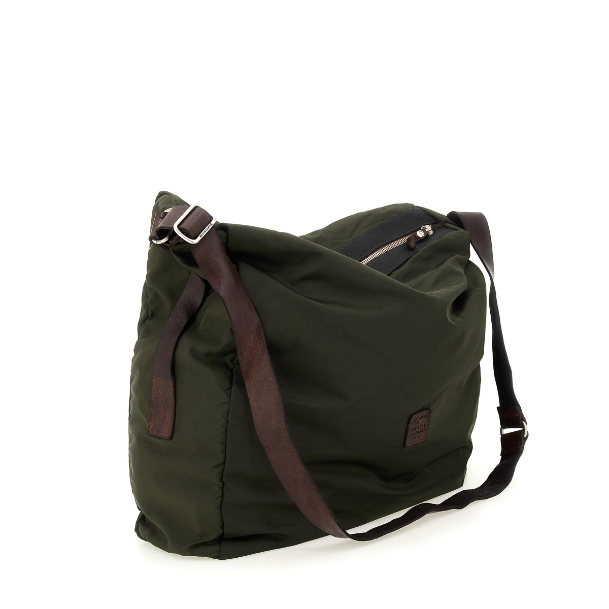 marmora weekend bag nylon+cow+print MILITARY+BROWN