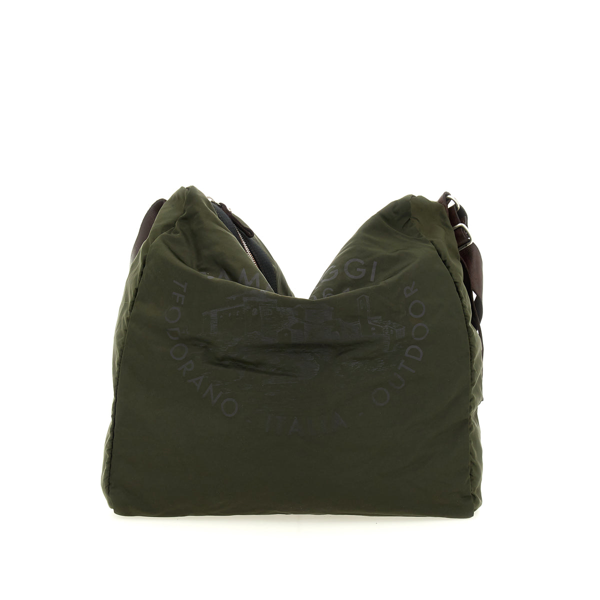 marmora weekend bag nylon+cow+print MILITARY+BROWN