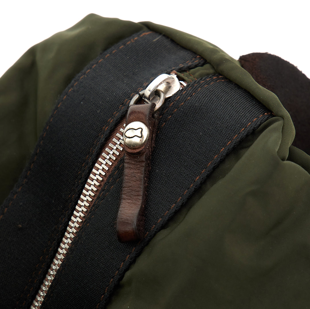 marmora weekend bag nylon+cow+print MILITARY+BROWN