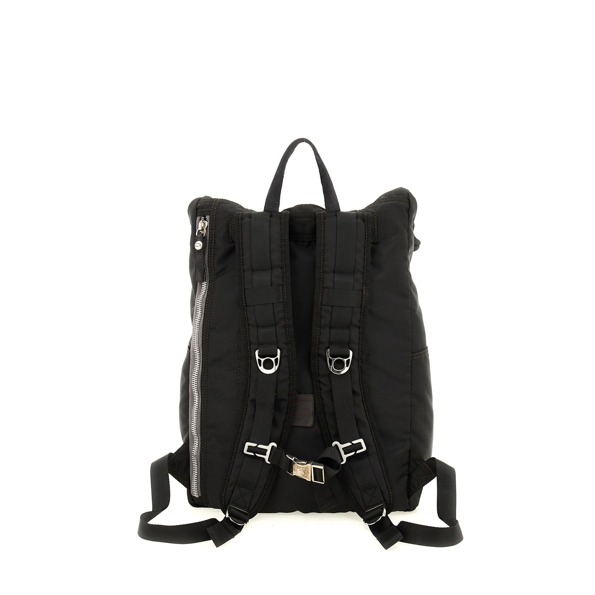 bianco backpack nylon+cow+print BLACK