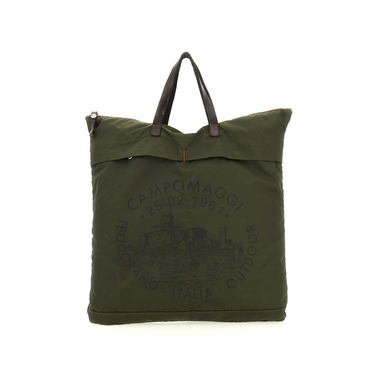 marmolada shopping nylon+cow MILITARY+BROWN