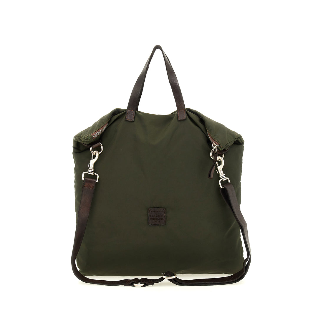 marmolada shopping nylon+cow MILITARY+BROWN
