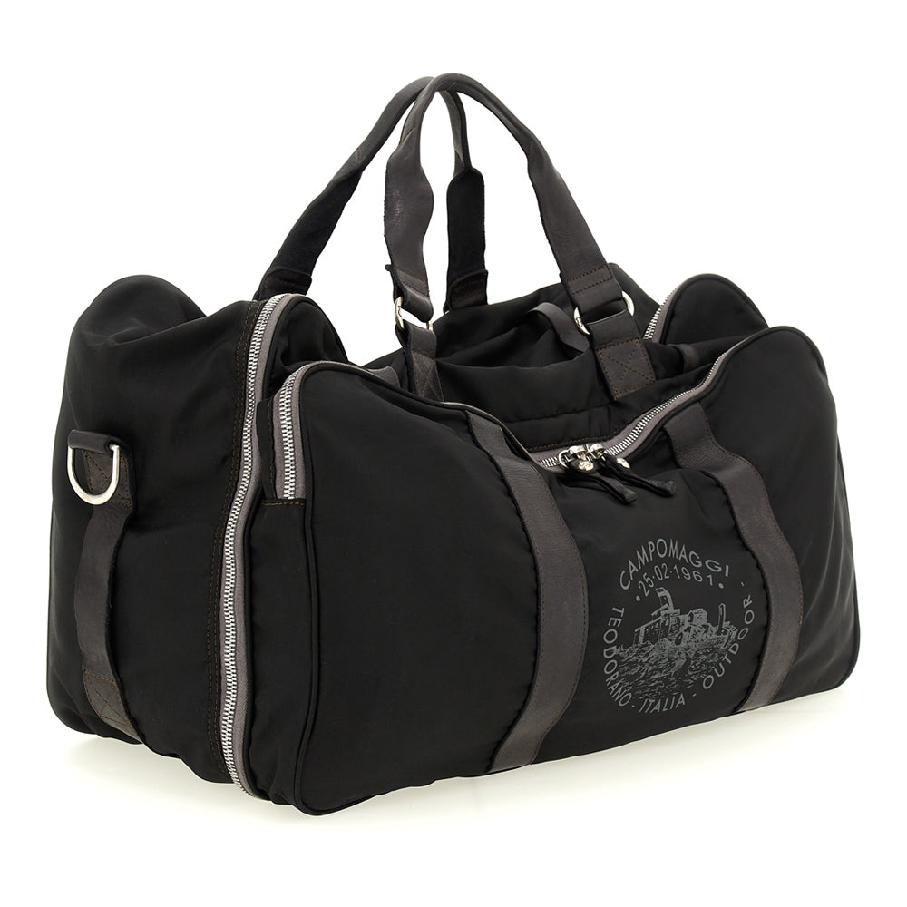 gran sasso weekend bag nylon BLACK +D. GREY