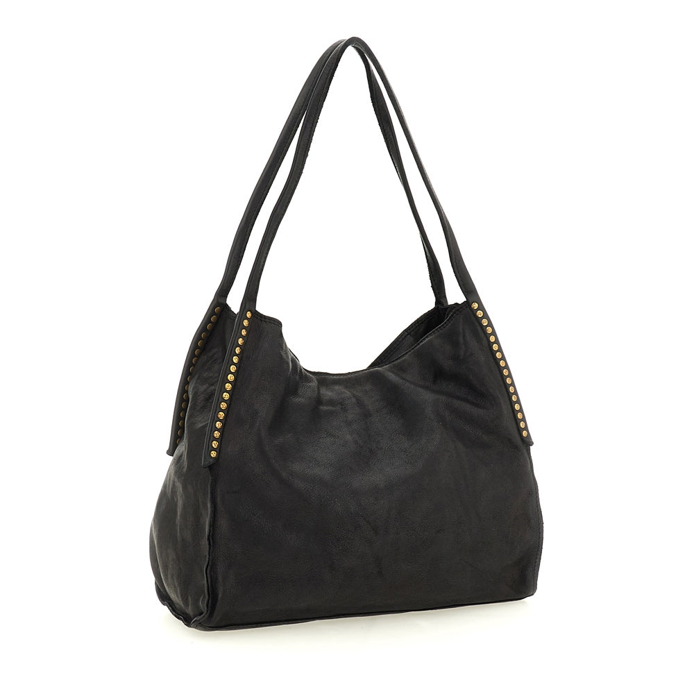 Viola shopping cow+studs BLACK