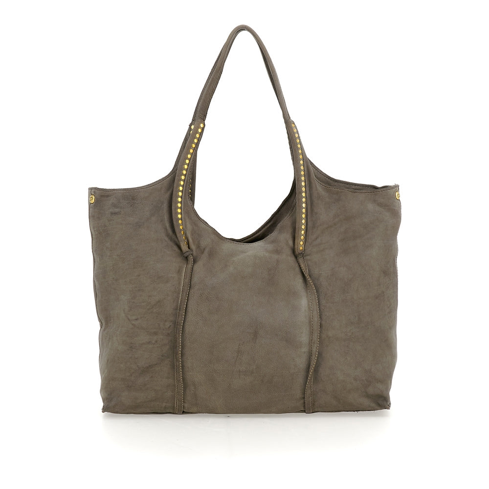 Antonia shopping cow+studs CEMENT