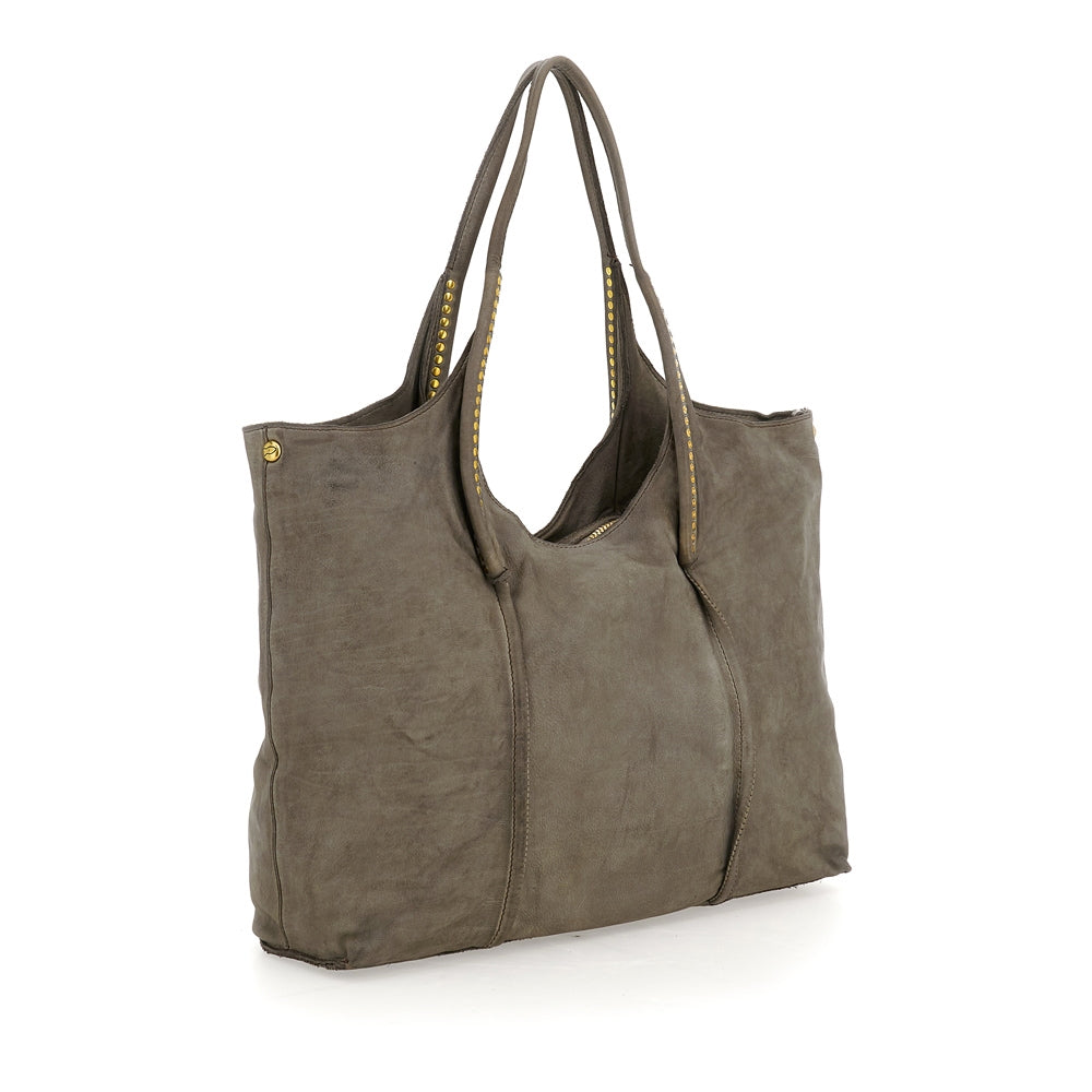 Antonia shopping cow+studs CEMENT