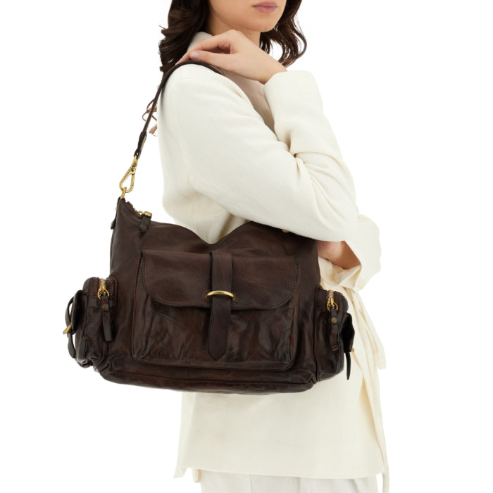 Elda shoulder bag BROWN