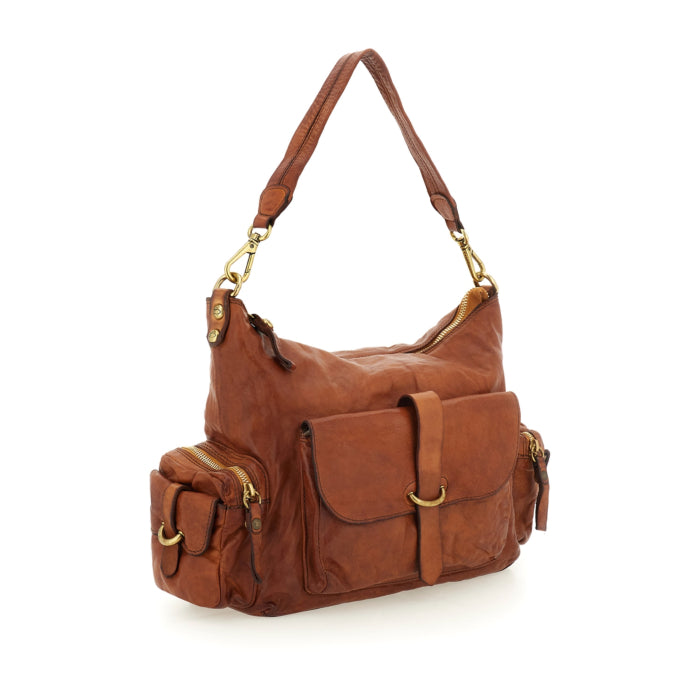 Elda shoulder bag COGNAC