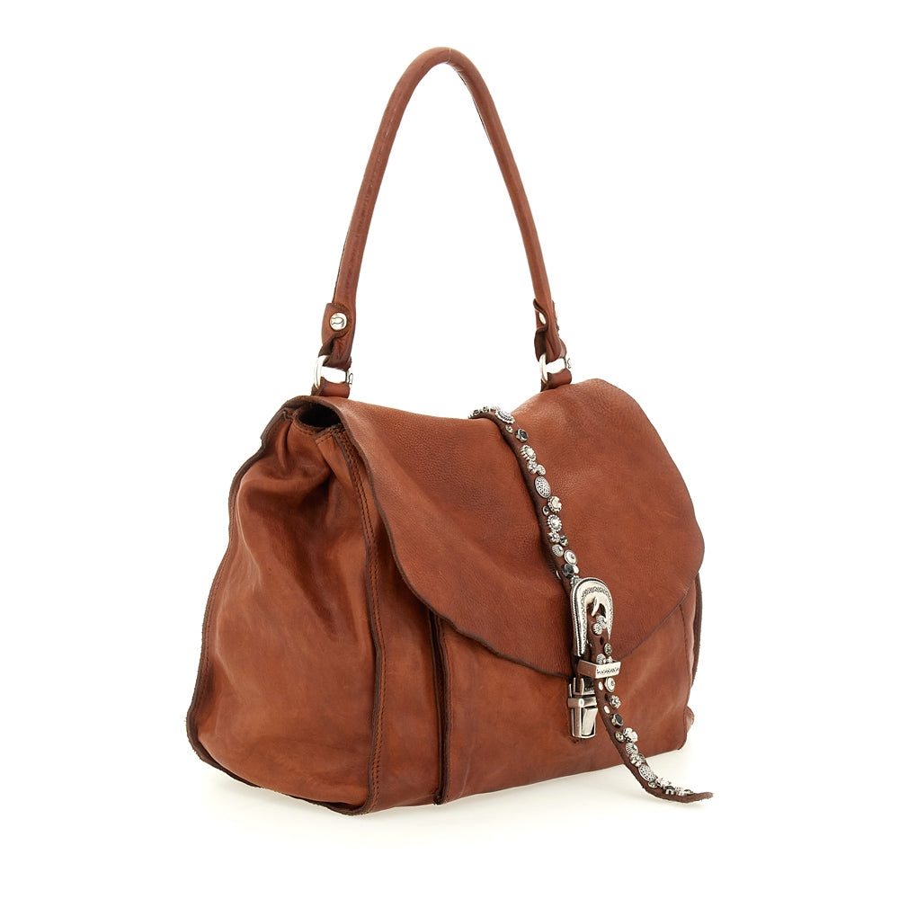 Emilia shoulder bag COGNAC