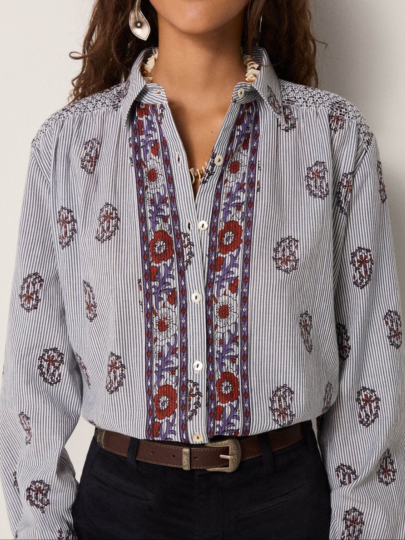 Blouse rustic groove sophie STRIPED MEADOW