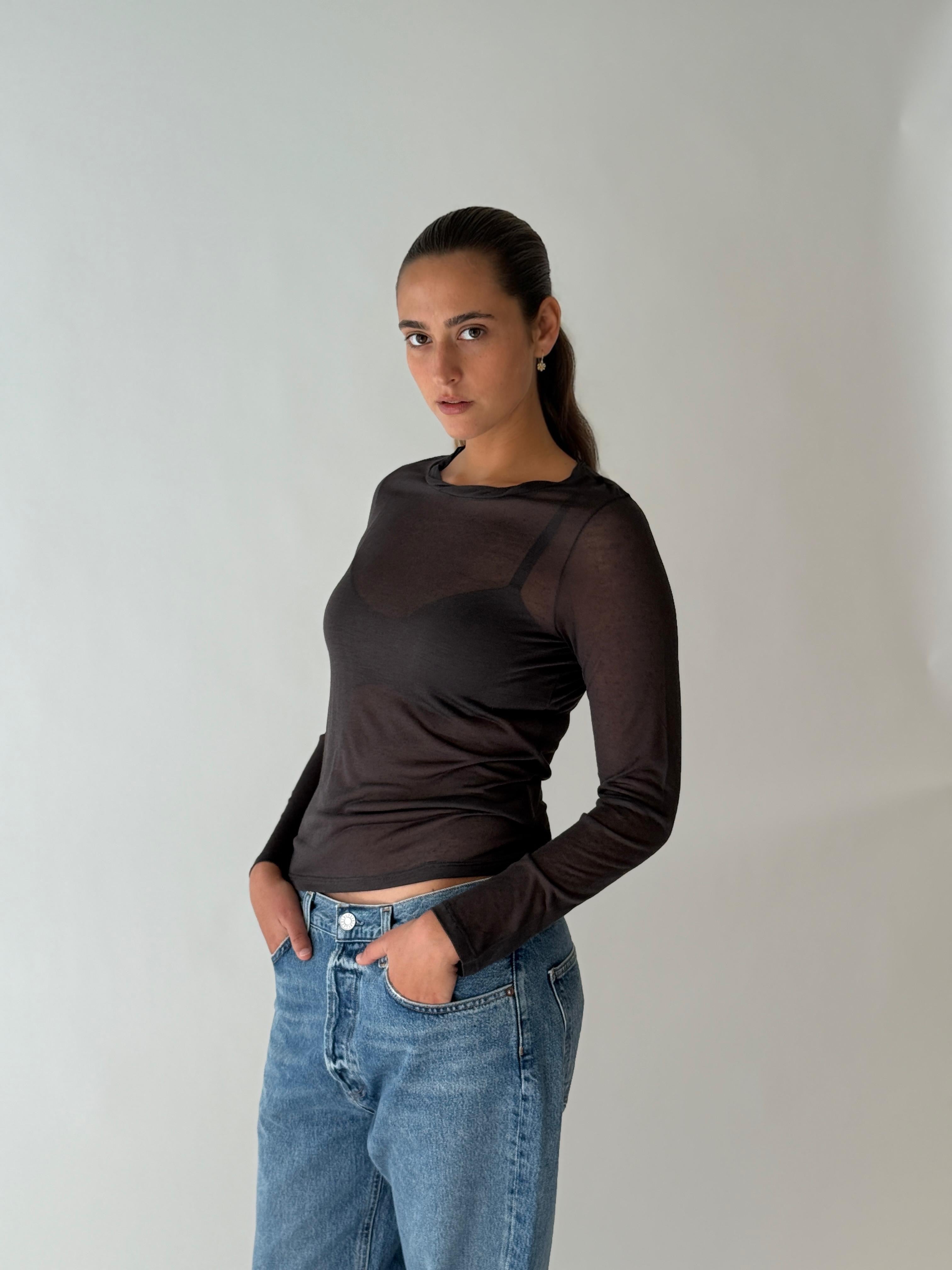 round neck shirt CHOCOLAT