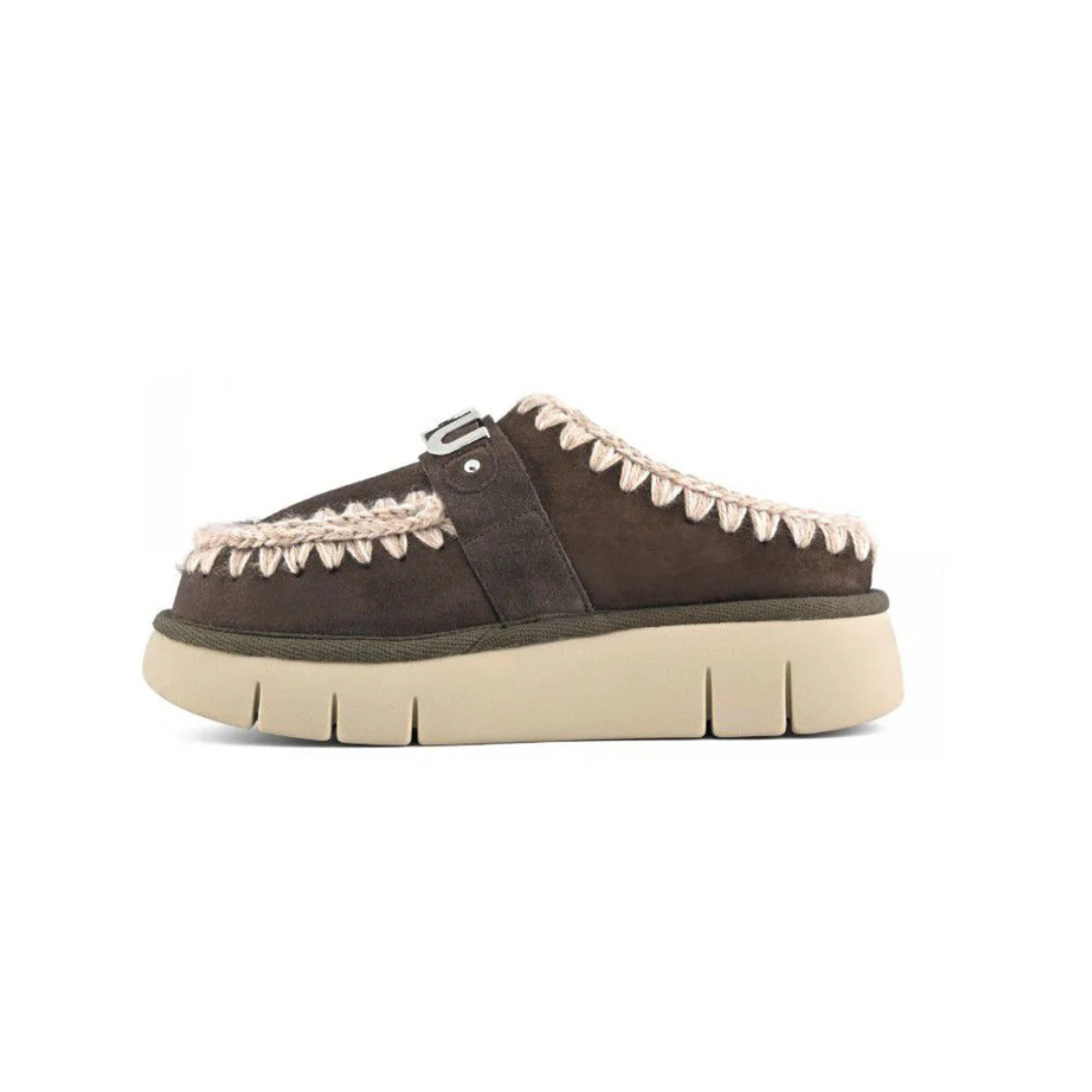 Bounce clog metal logo MOCHA