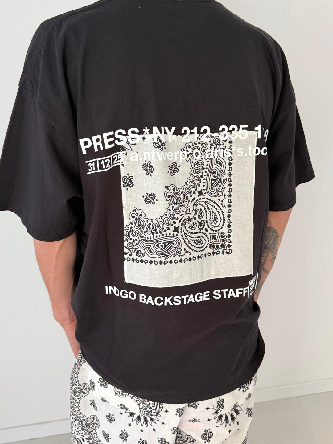 T-shirt train BLACK