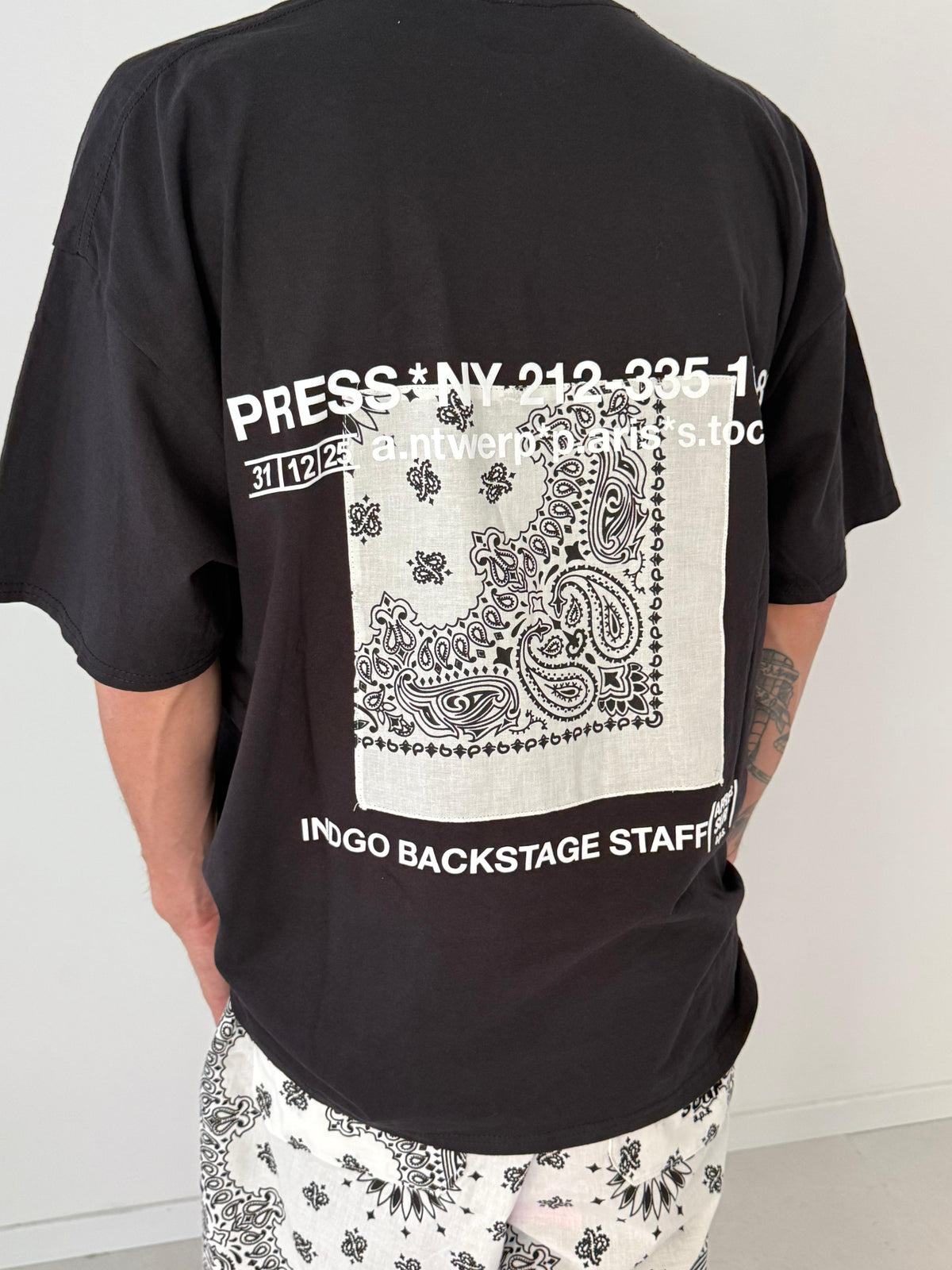 T-shirt train BLACK