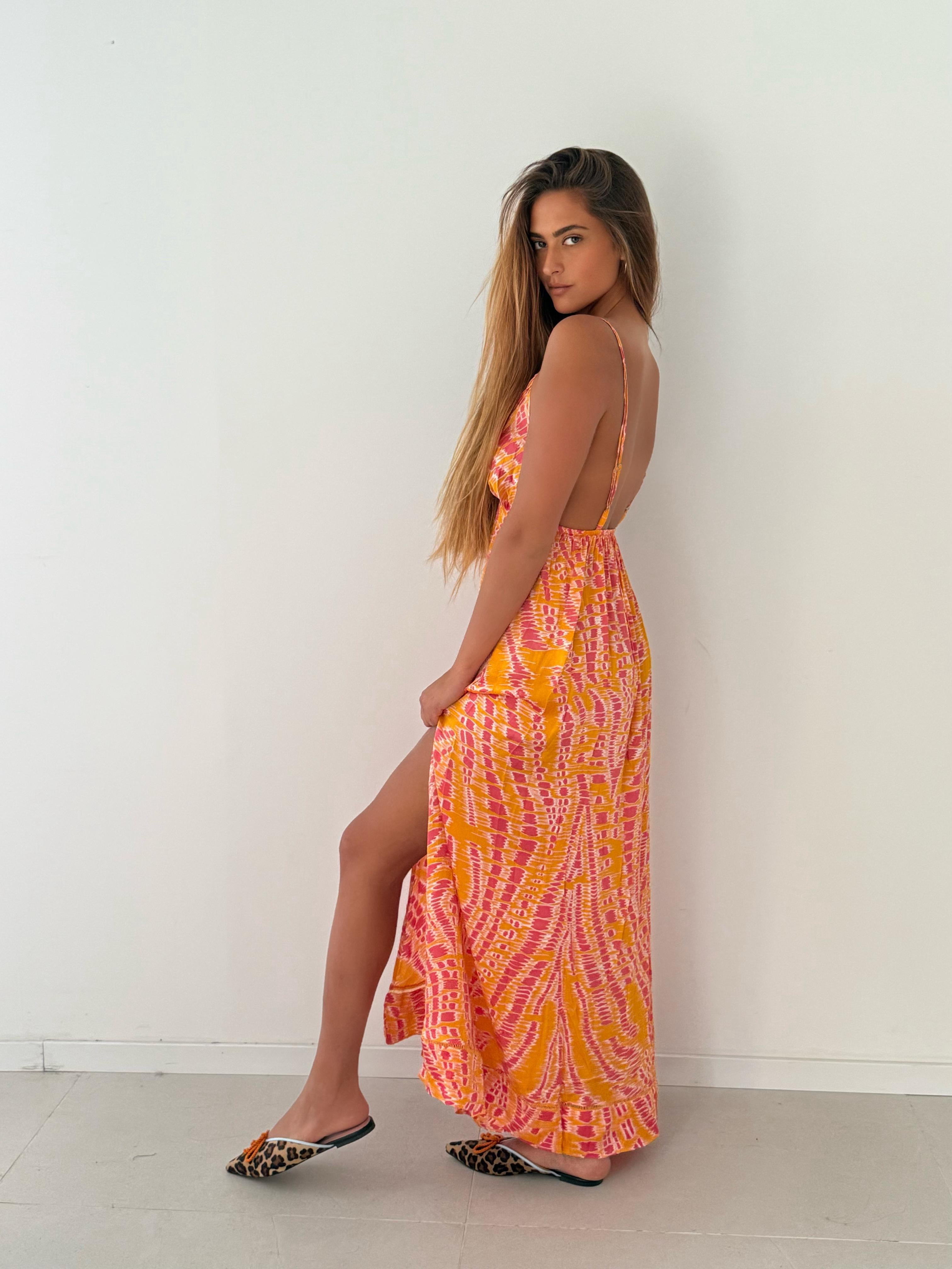Long dress Cassandra YELLOW KALINA