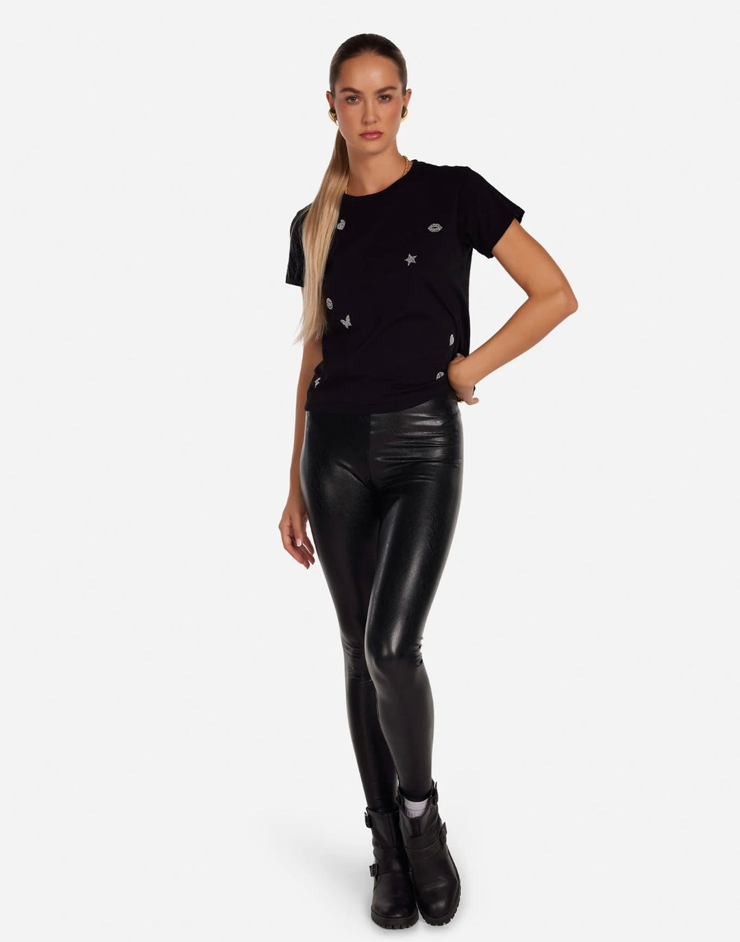 Ursula pearl hot fix elements BLACK