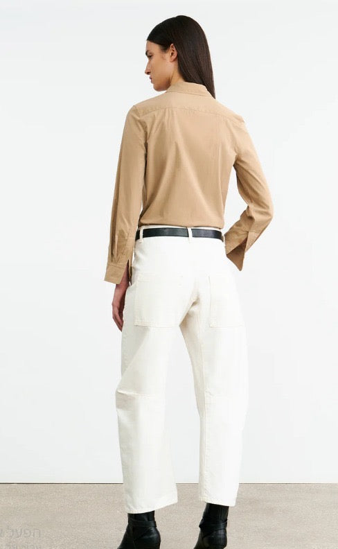 Dyllan shrunken shirt KHAKI
