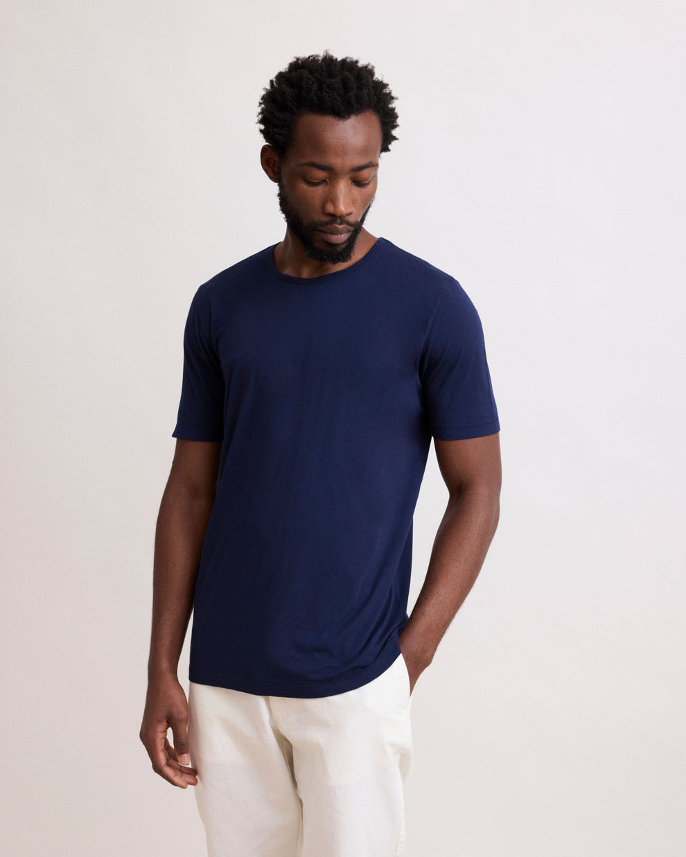 Light crew T-shirt NAVY