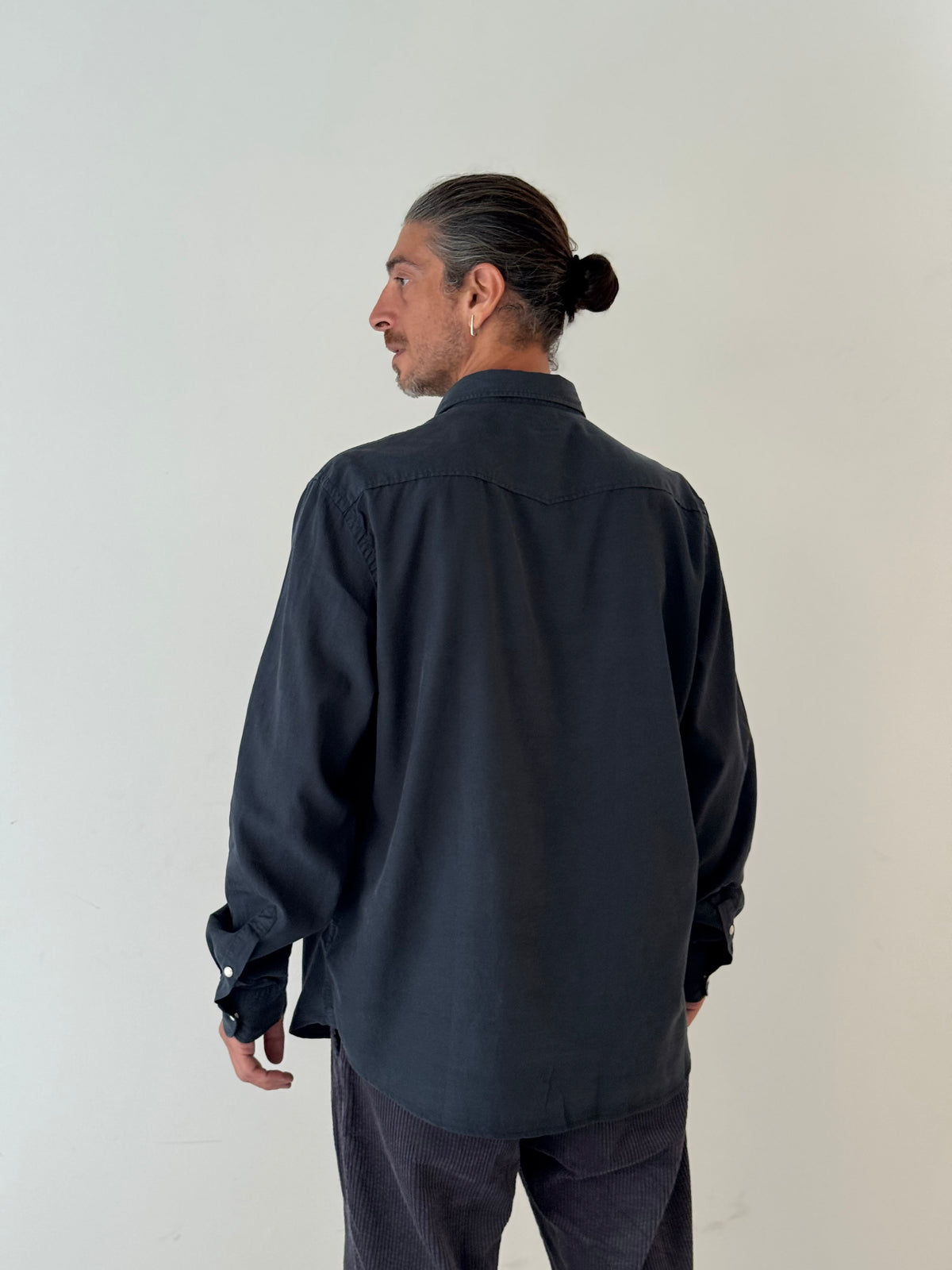 Pheonix woven shirt CARBONE