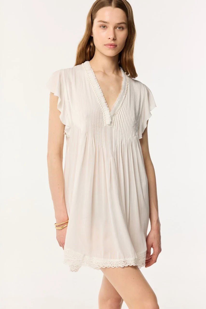 Mini dress Sasha OPTIC WHITE