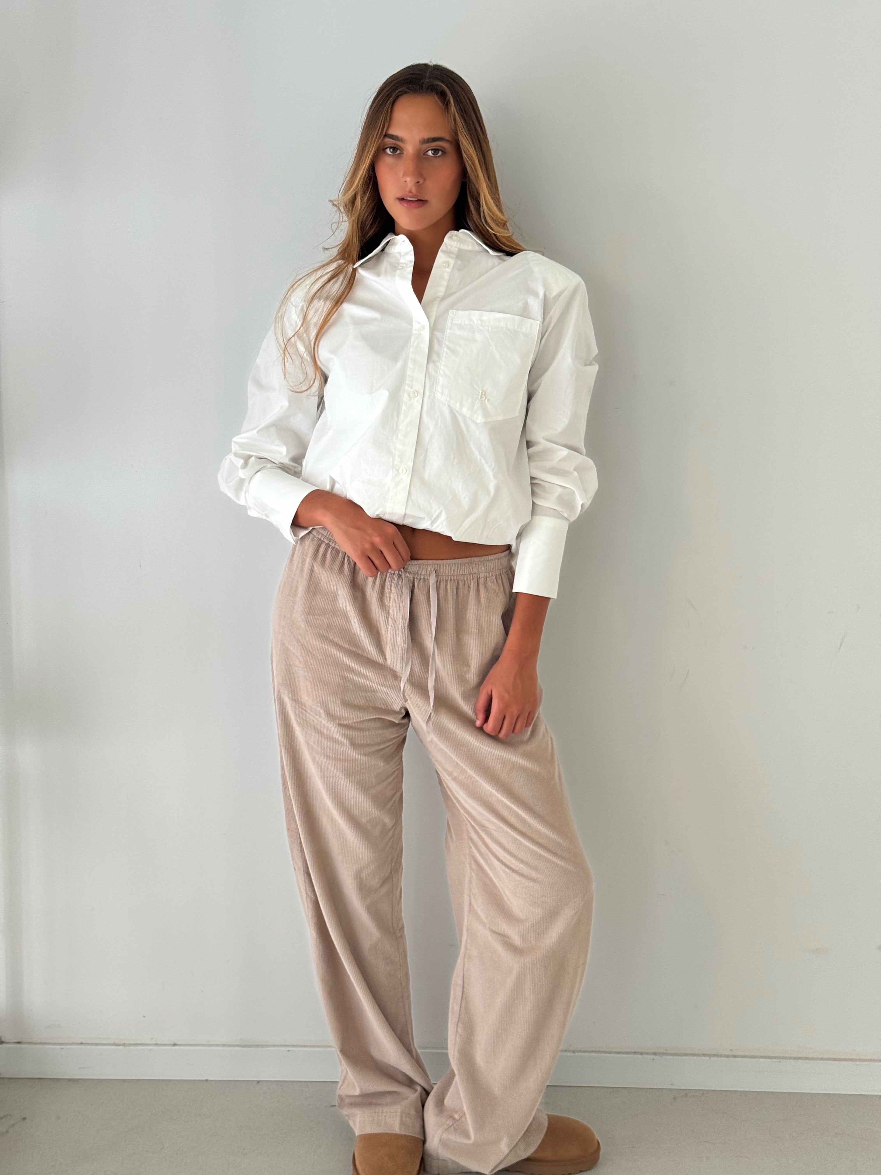 Plumiel woven pant BEIGE