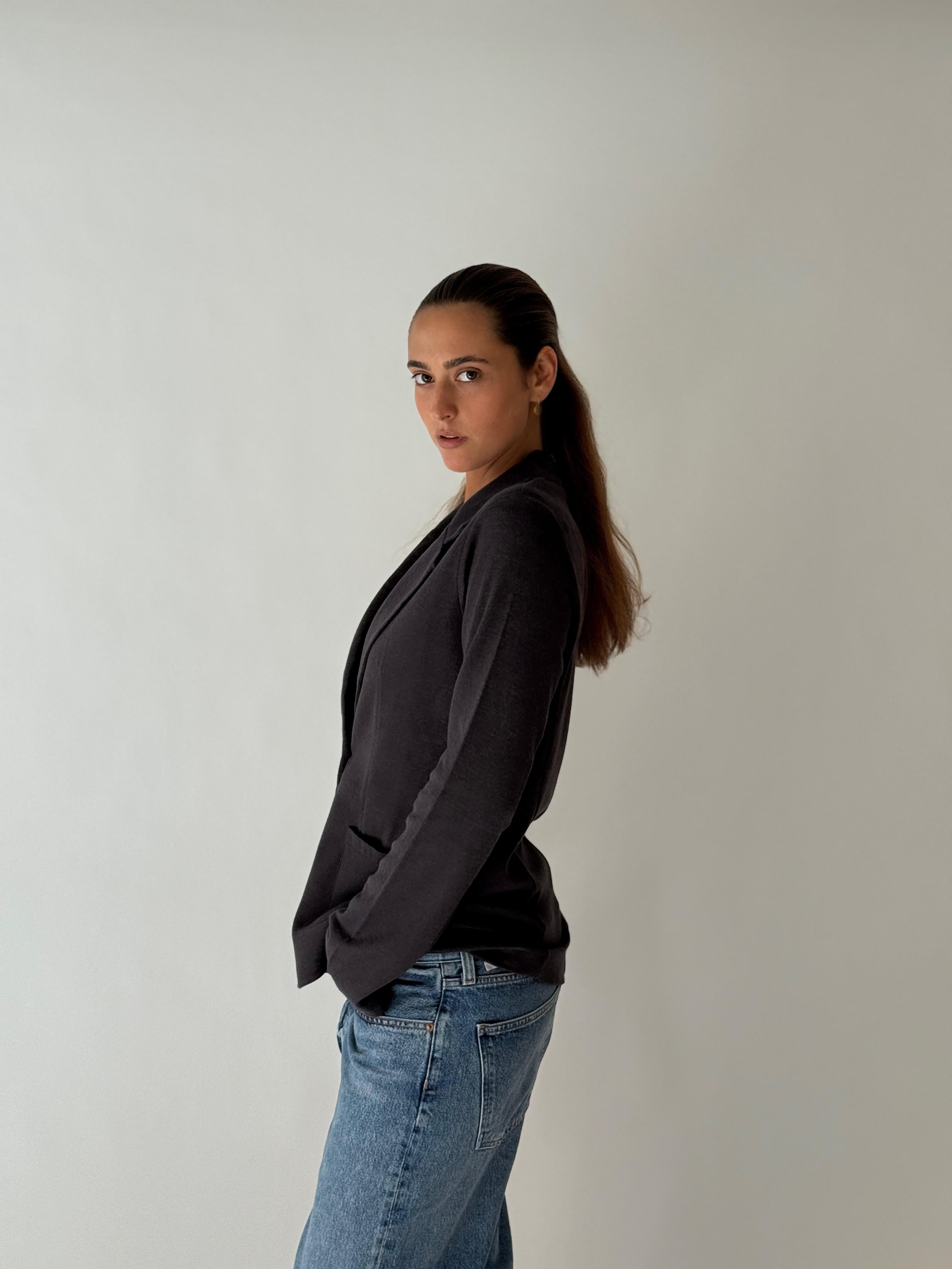 Blazer 1 bttn BLACK/GREY CHIN