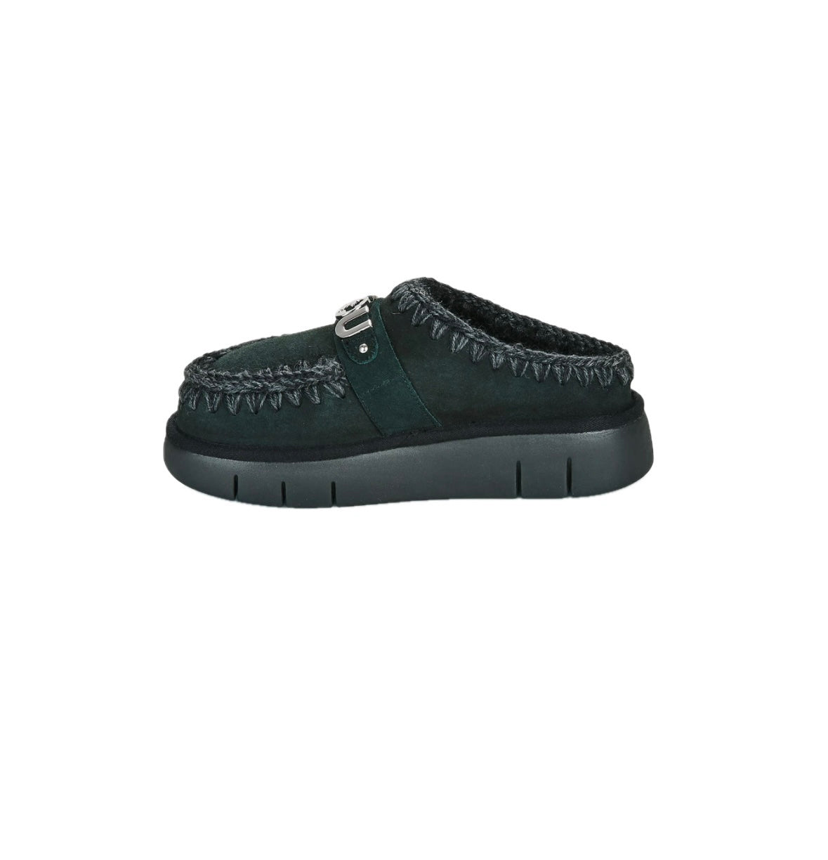 Bounce clog metal logo BLACK