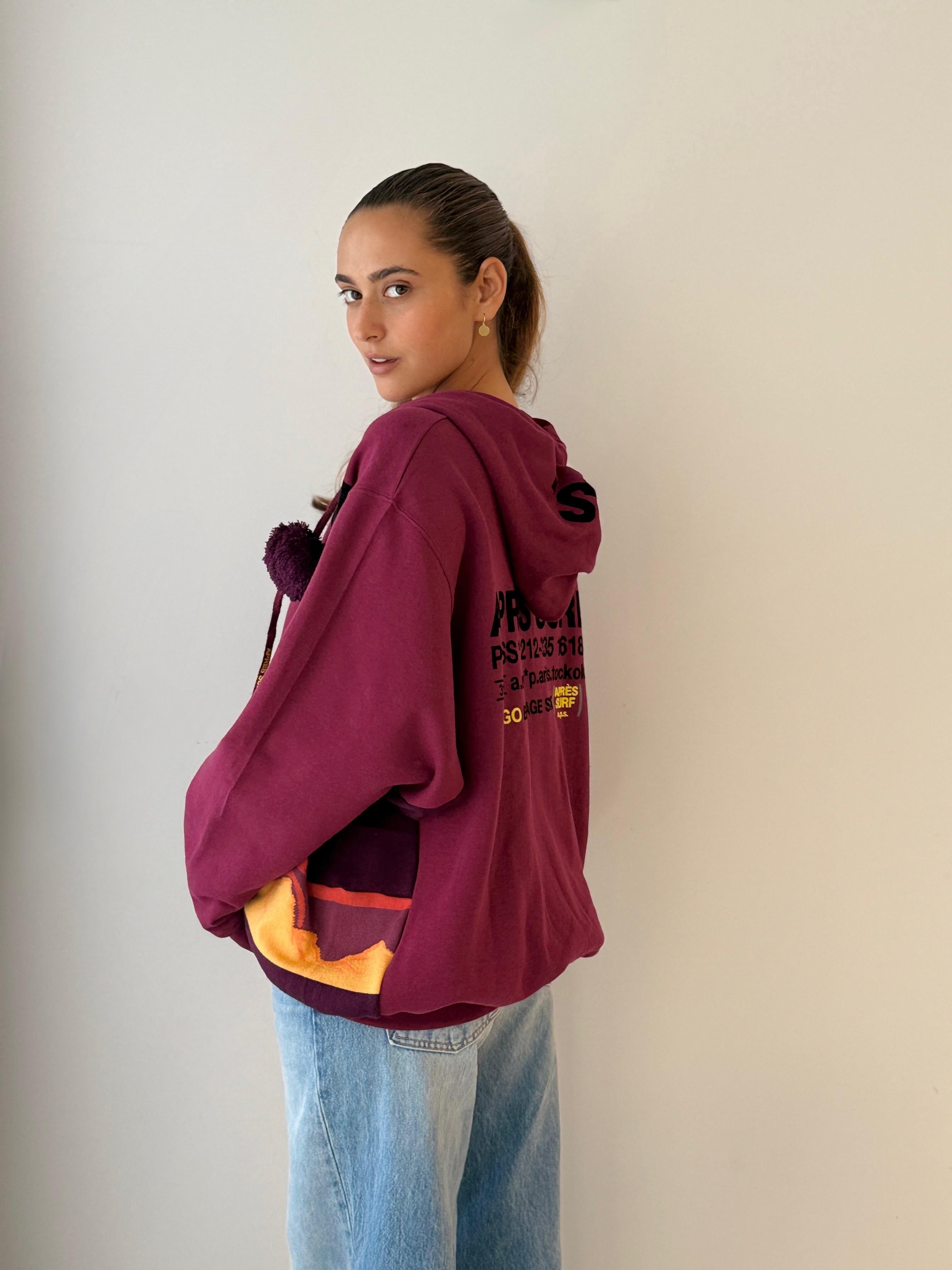 23 Big Hoodie Nils BURGUNDY