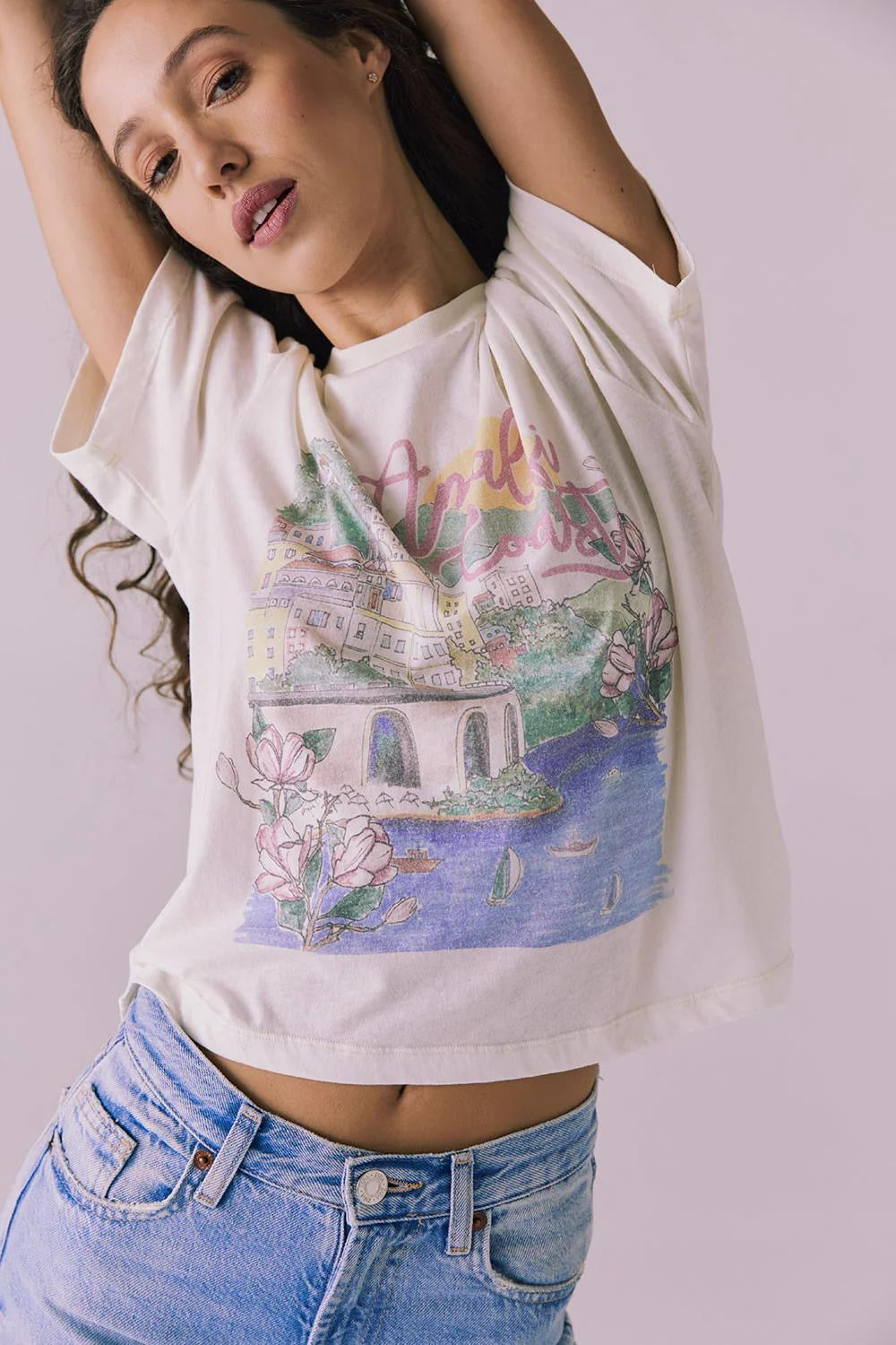 amalfi coast floral WHITE