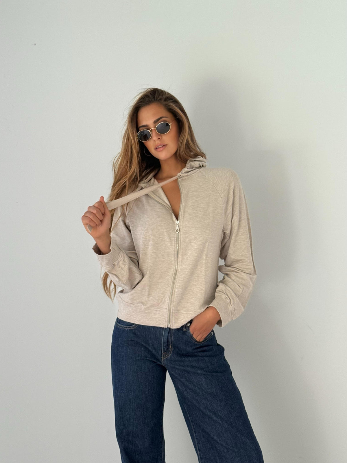 Hoody sweater RAW WHITE