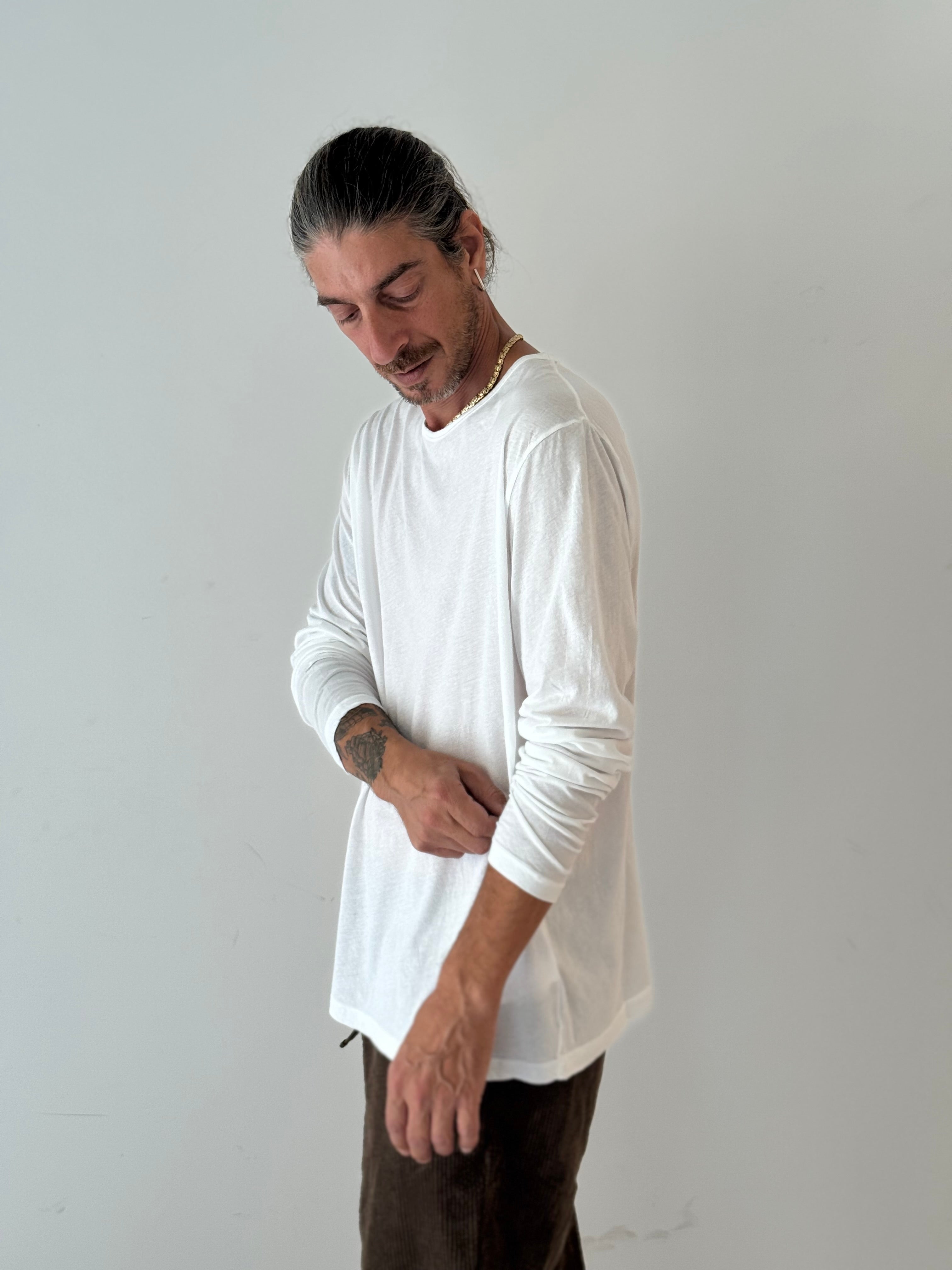 Light crew LS T-shirt WHITE