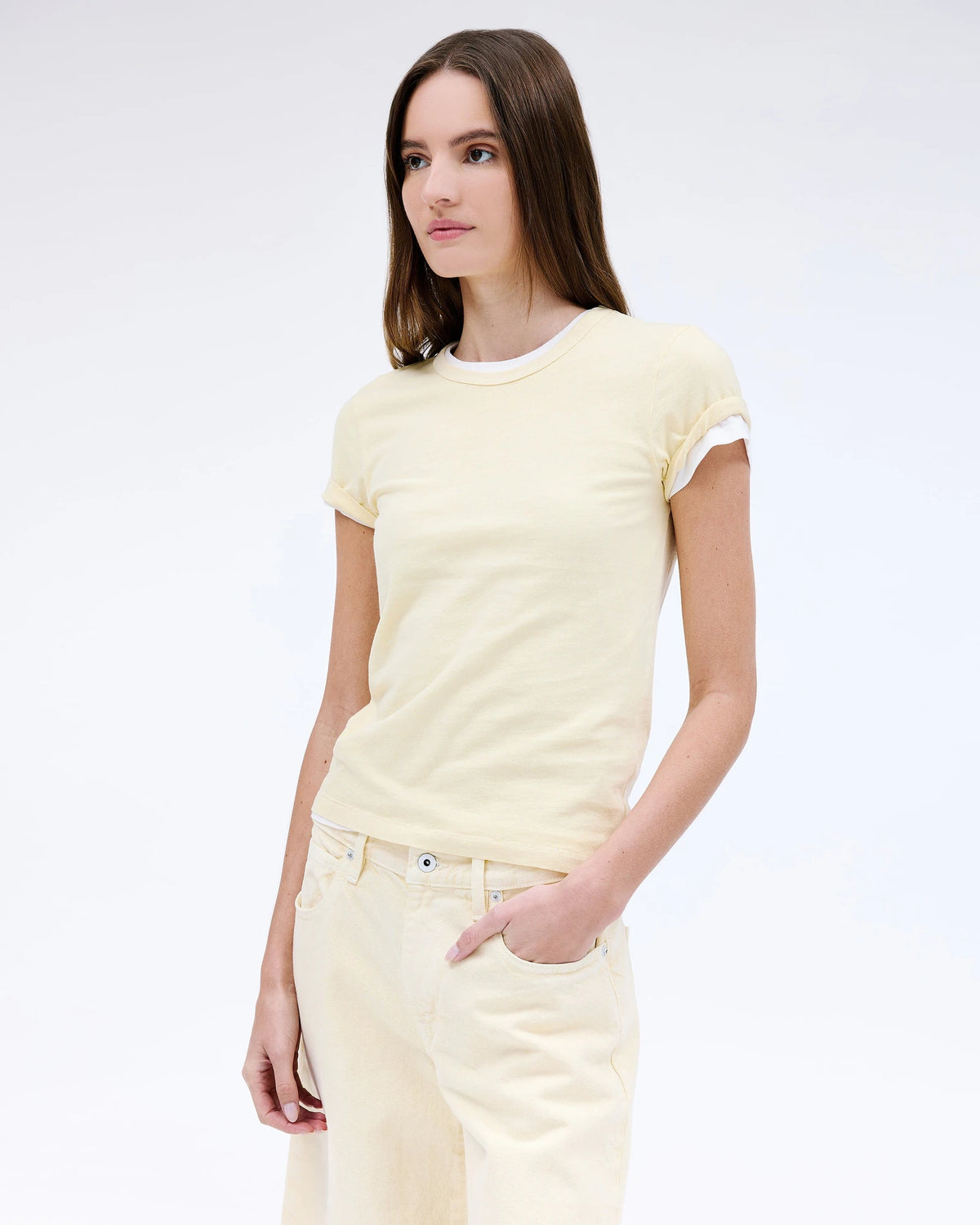 Simple tee sunlight YELLOW