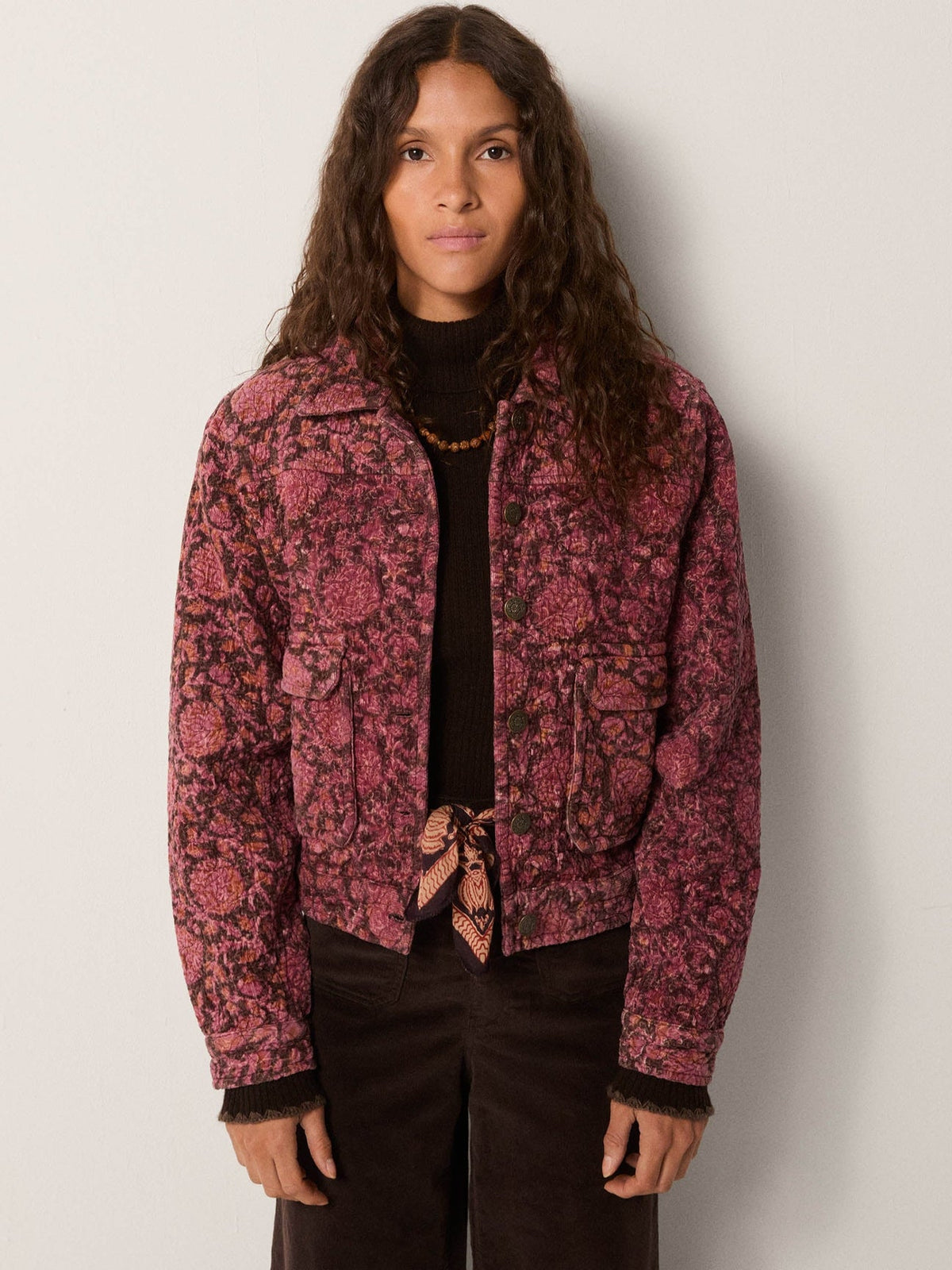 Jacket hues of kobra karina CORAL