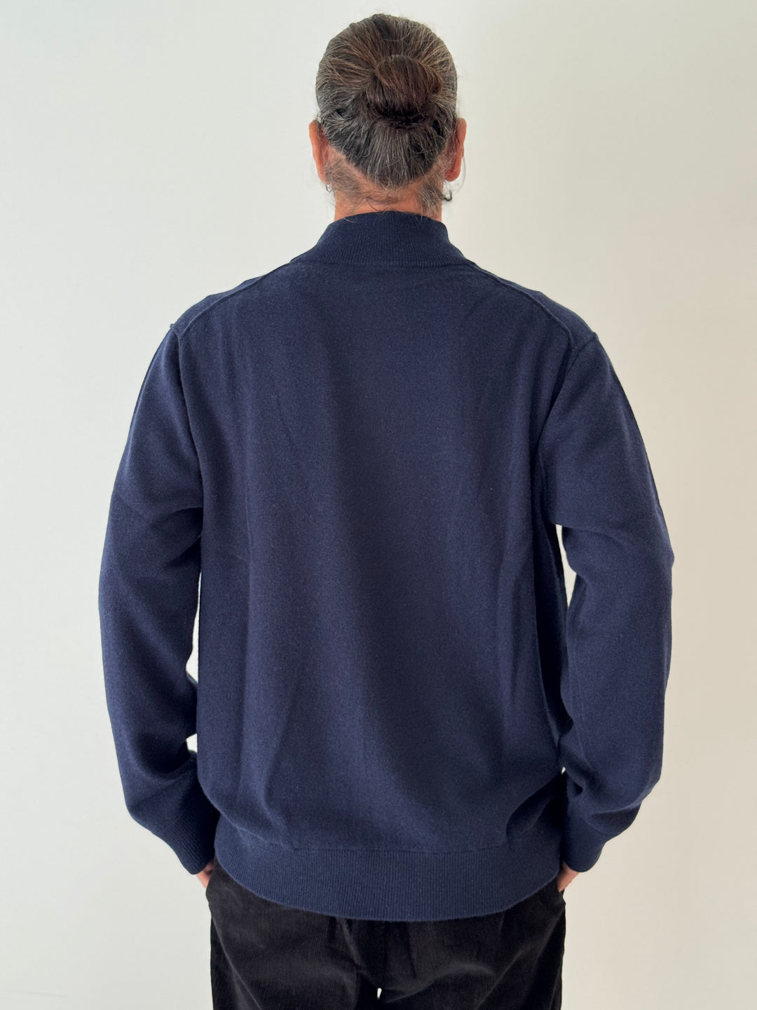 Cashmere trucker NAVY