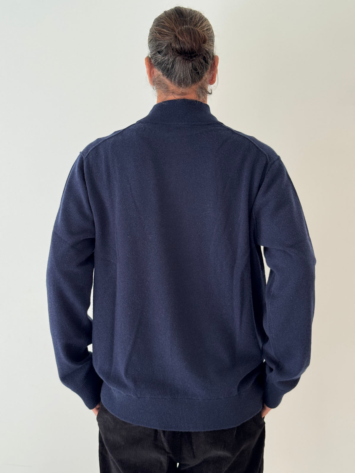 Cashmere trucker NAVY