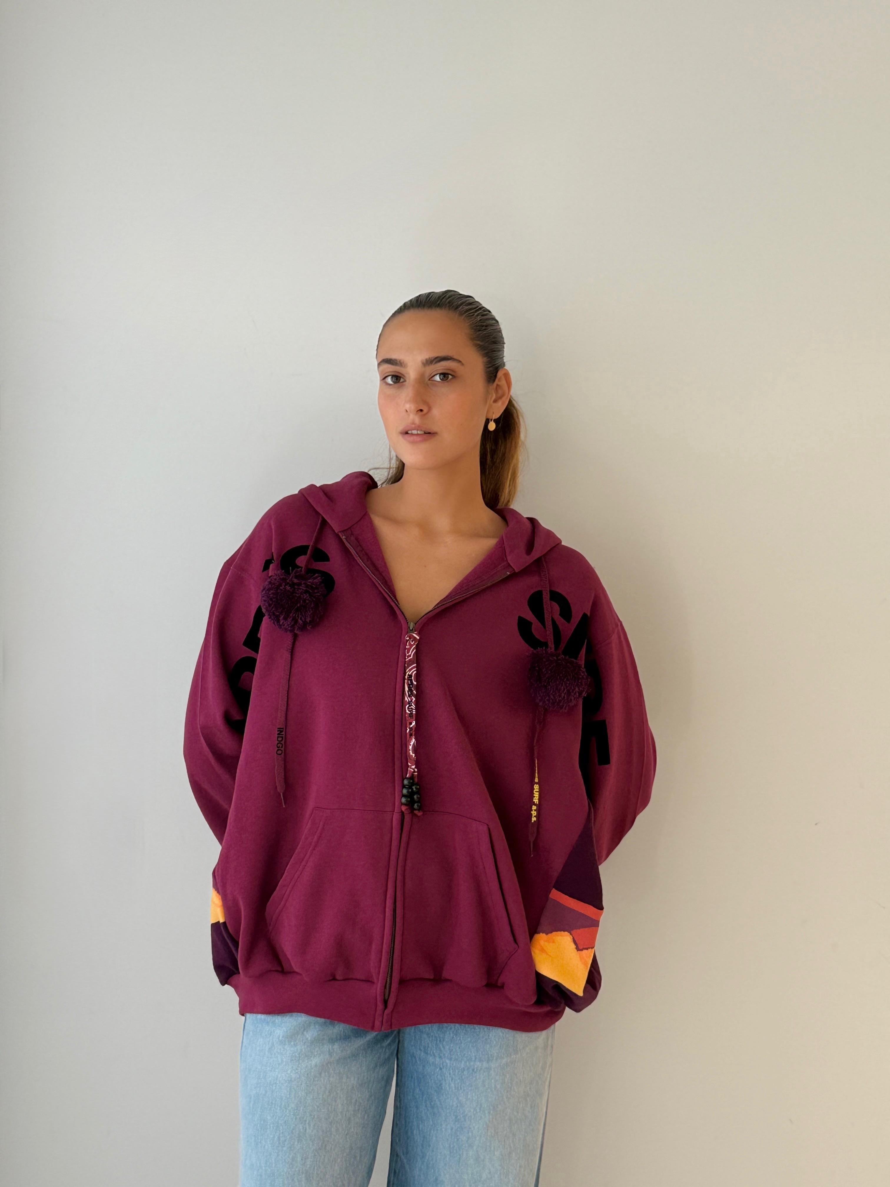23 Big Hoodie Nils BURGUNDY